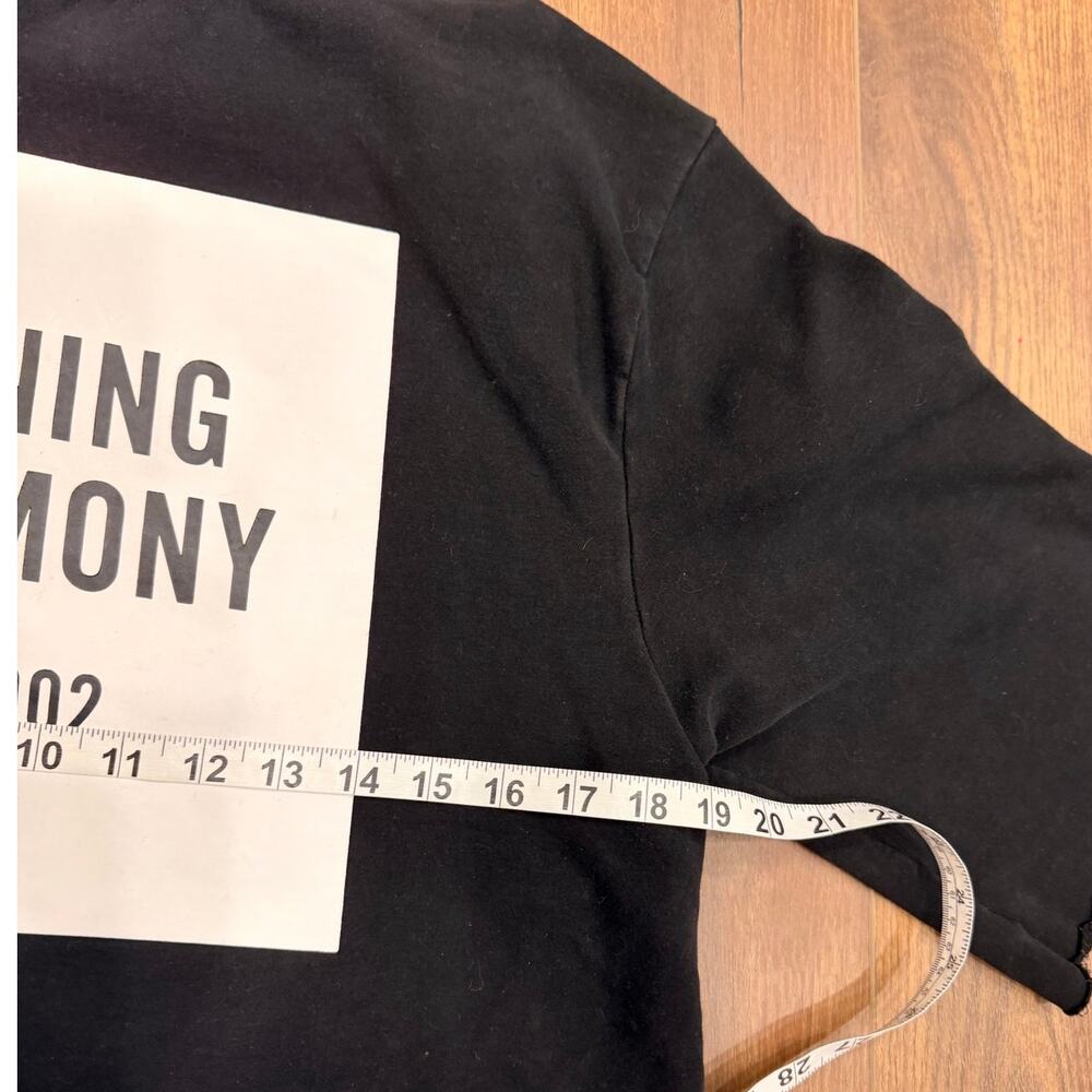 Opening Ceremony Black Logo Cutoff Sweatshirt Tee Women’s Medium - Picture 6 of 6